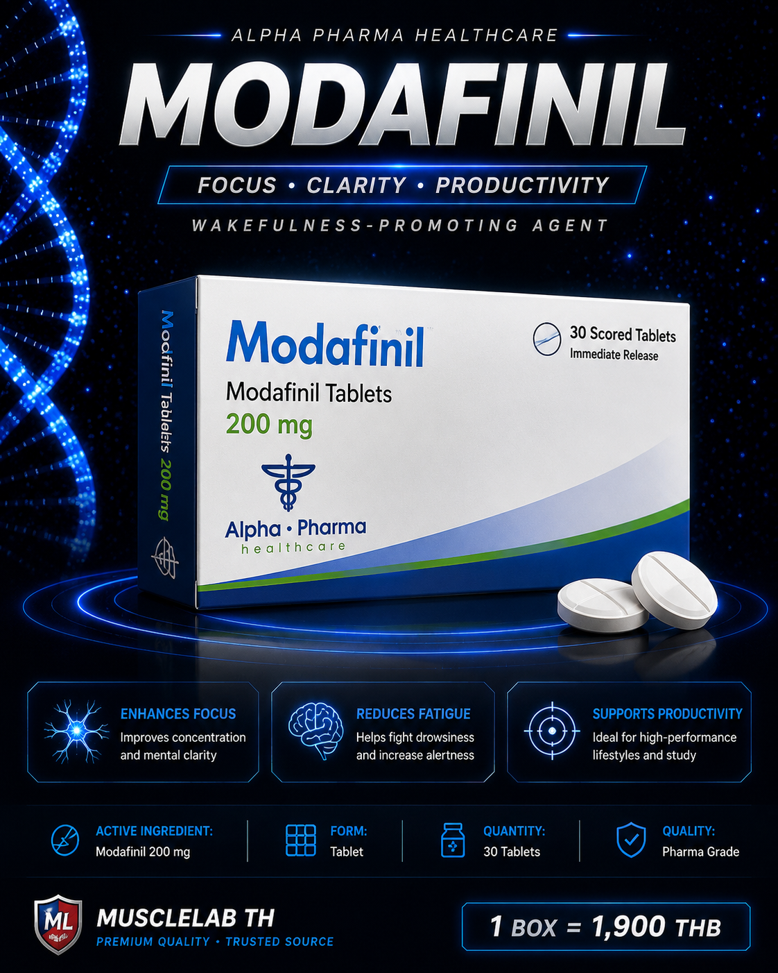 Buy Modafinil 200mg in Thailand